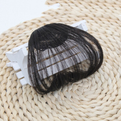 1PC Hot Wild Women Thin Neat Air Bangs Clip In Korean Fringe Front Hairpiece -  