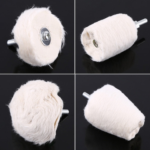 VGEBY 4 Pcs Automobile Motorcycle Polishing Cotton Mop Wheel Buffing Pads