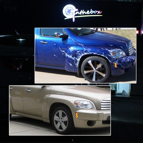 4PCS Smoked LED Front & Rear Bumper Side Marker Lights For 2006-11 Chevrolet HHR