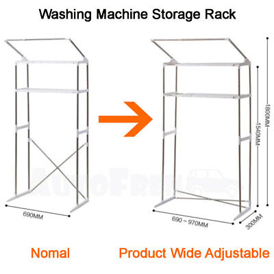 Two Or Three Laundry Baskets/Washing Machine Storage Rack/ Movable Wheels/Korea