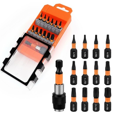 Conveniently Stored 13pcs Hexagon Plum Screwdriver Bit Set for Easy Access