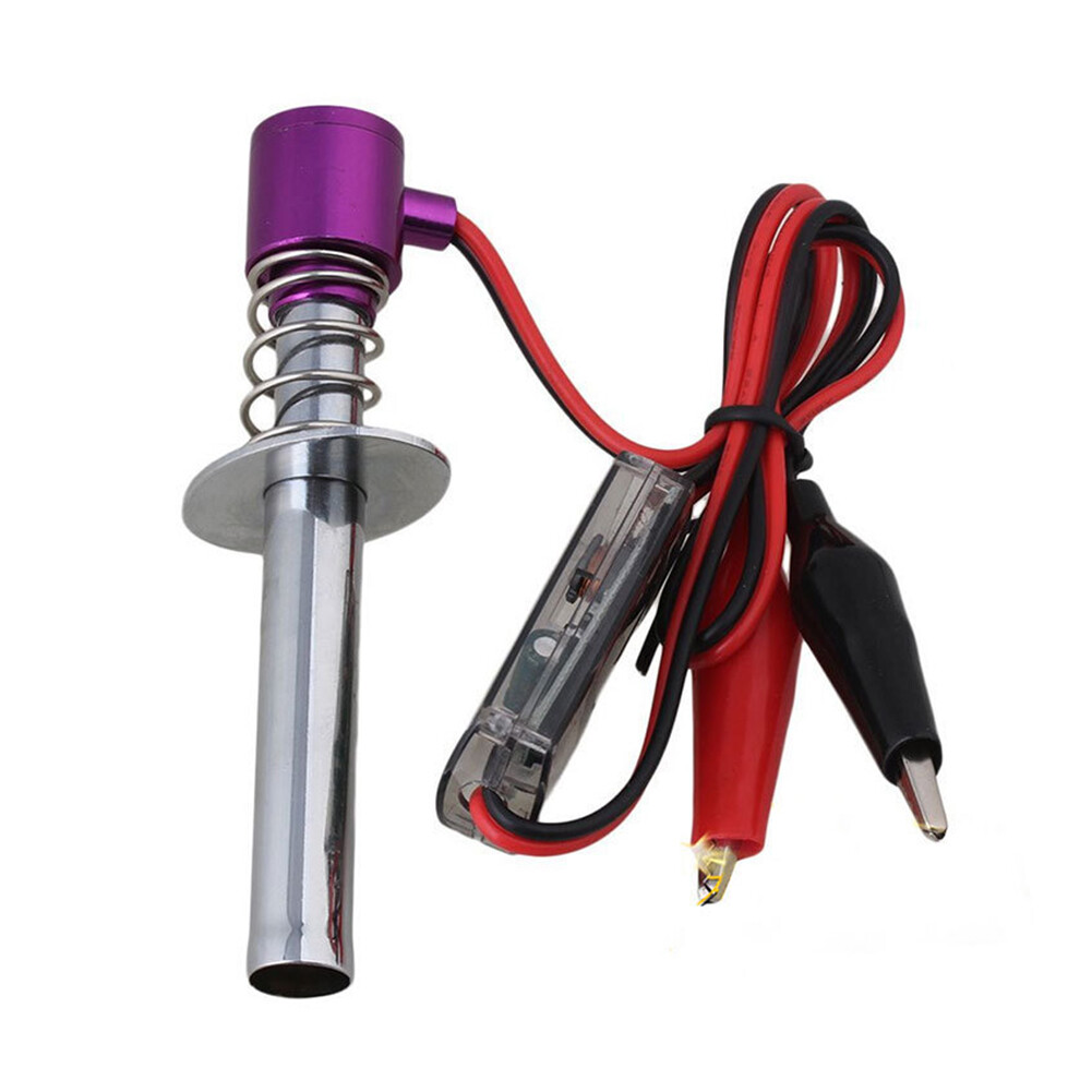 6-12V Electronic Glow Plug Starter Igniter+Charger For 1/8 1/10 HSP Nitro RC Car