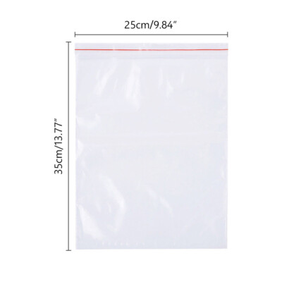 Jewelry Plastic Packaging 200Pcs Small Clear Zip Lock Bags Resealable Reclosable