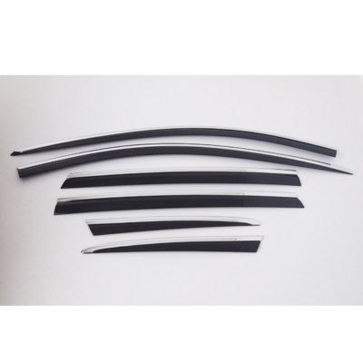 Acrylic Bonnet Hood Guard Garnish Deflector D-622 Blk for Hyundai Santa Fe 2019