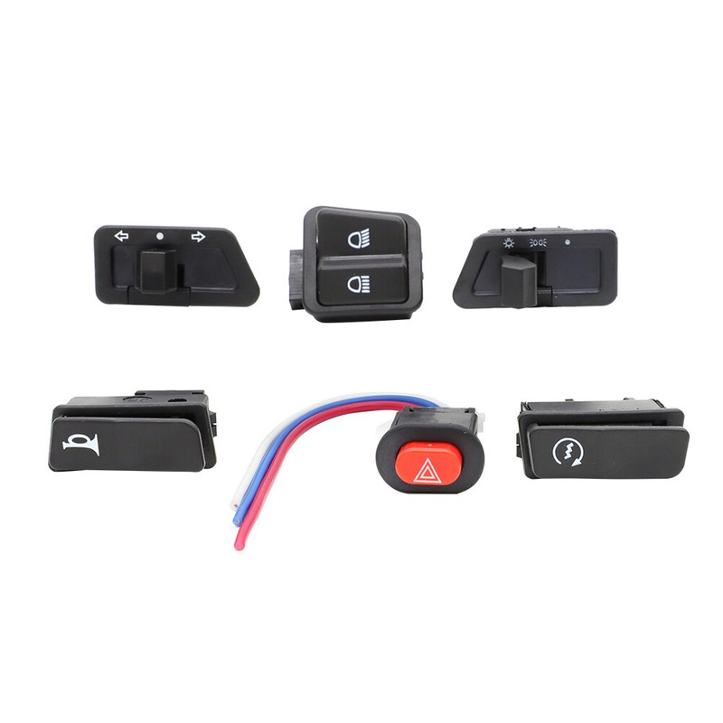 For Scooter GY6 50cc 150cc Vento Tao Tao Switches buttons Set of 6 Replace ABS