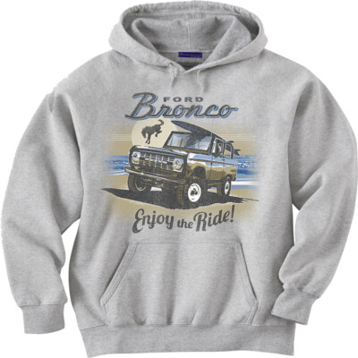 Ford Bronco Hoodie Enjoy the Ride Mens Hooded Sweatshirt Hoody