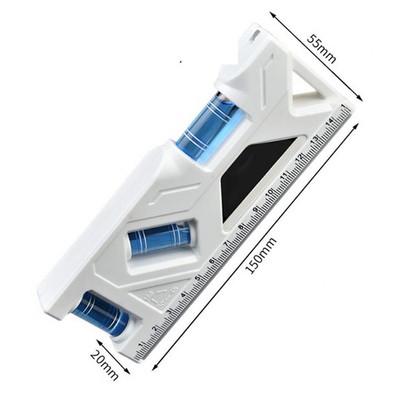 Compact Magnetic Level Protractor for Vertical and Horizontal Measurement