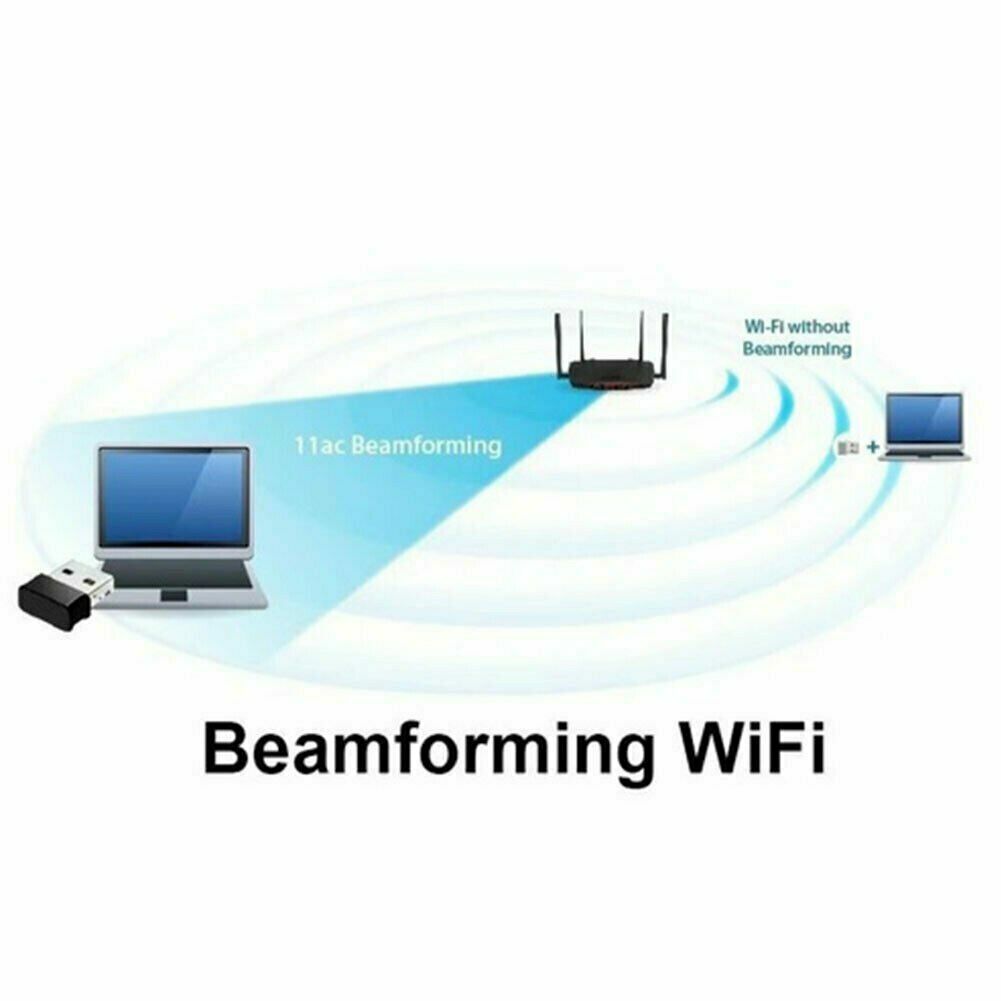 Wireless Lan USB PC WiFi Adapter Network 802.11AC 1200Mbps Dual Band 2.4G / 5G