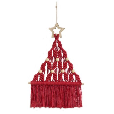 Komplettes Weihnachtsbaum-Bastelset zum Selbermachen Webmaterial Wanddekoration