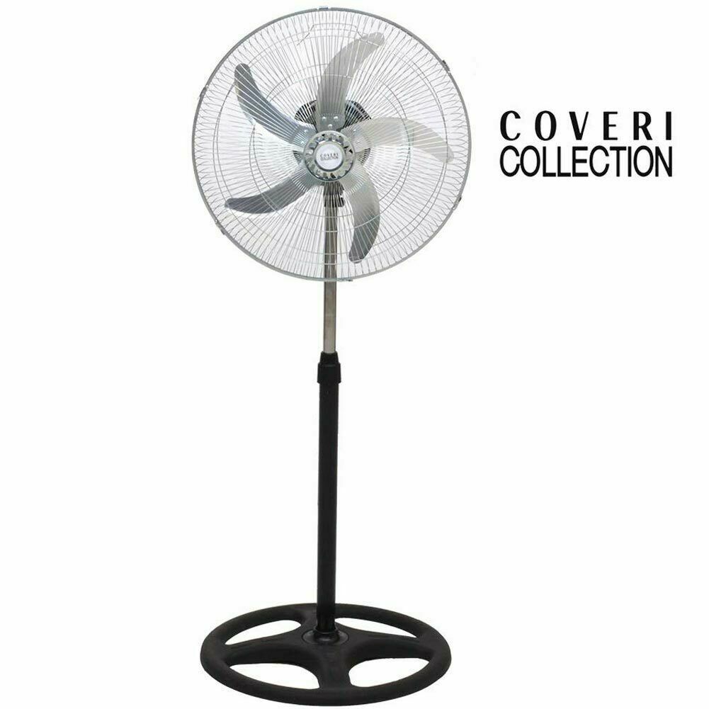 Ventilatore Colonna Piantana 50W Pale 50cm 3 Velocita Altezza Regolabile Coveri