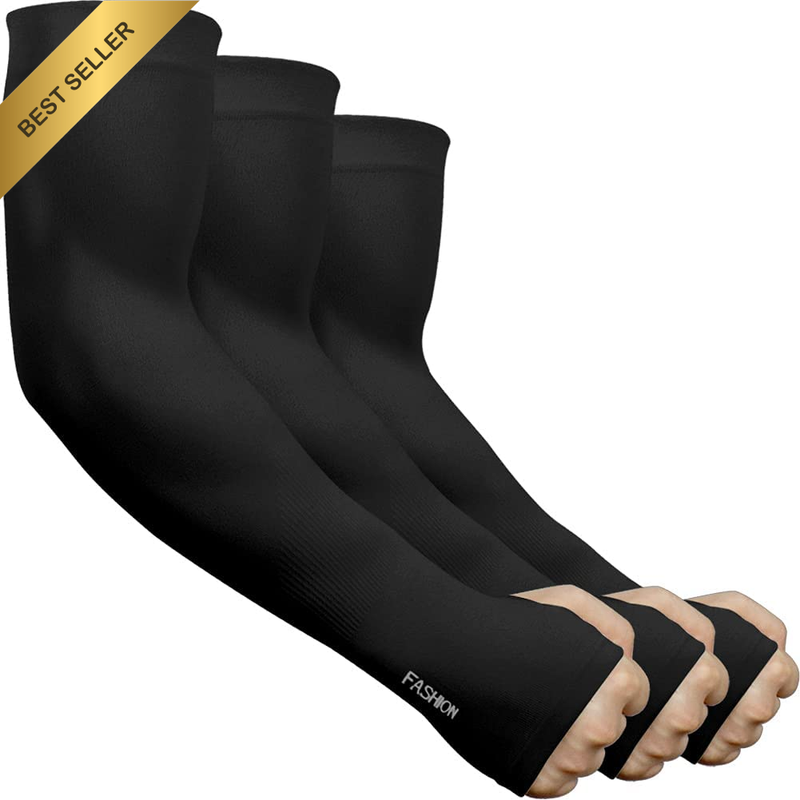 UV Protection Cooling Arm Sleeves for Men Women Youth,  6/3 Pairs Long Sunblock