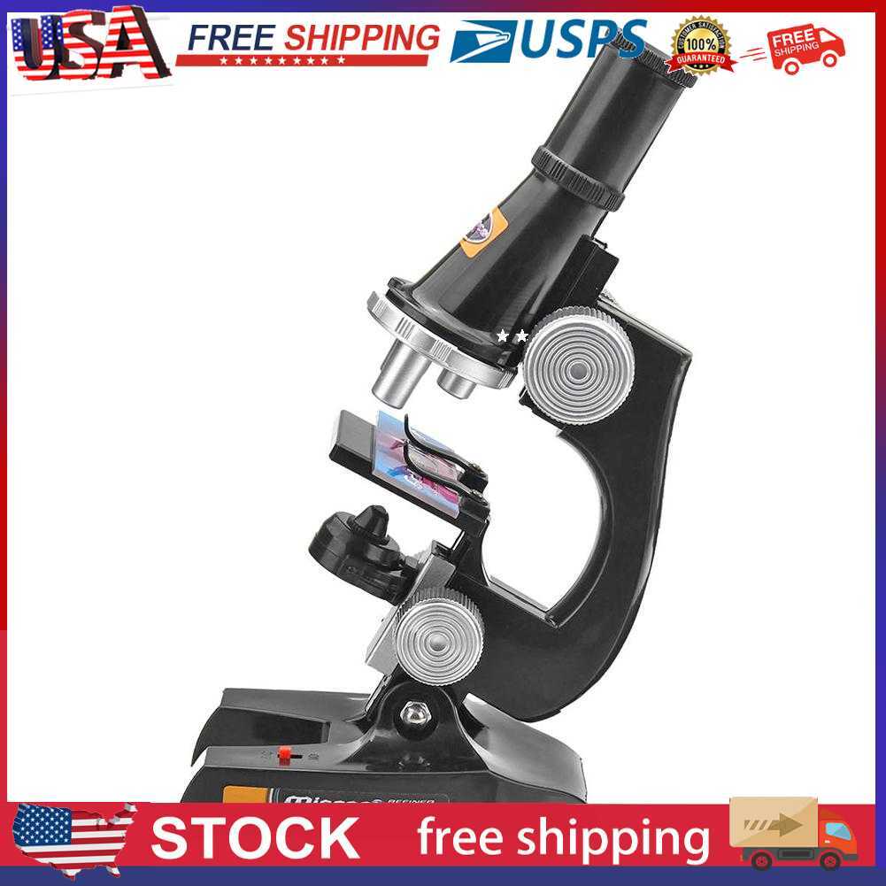 Microscope Kit Lab  Home School Science Educational Toy for Kids Child