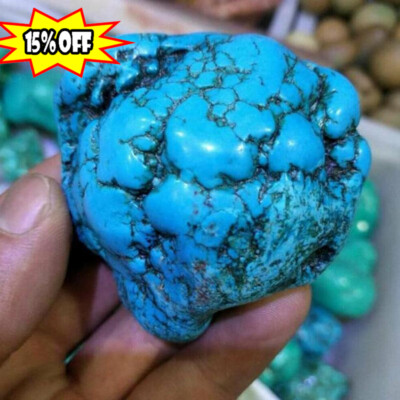 Natural Turquoise Rough Gemstone Blue Quartz Crystal Specimen Stones New