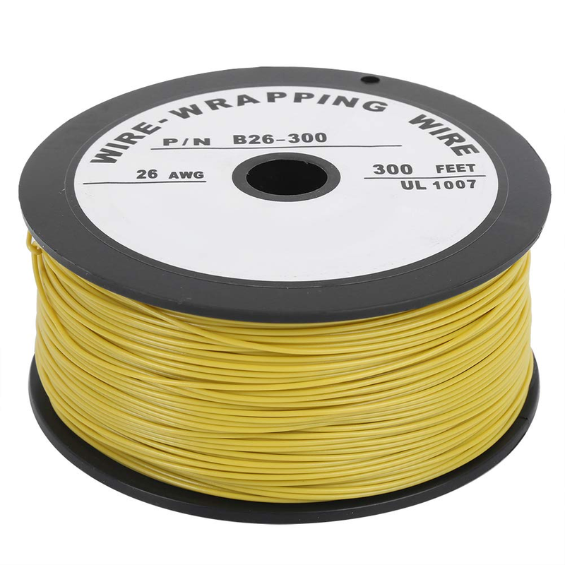 26AWG Silicone Wire Cables 100M/328.1Ft UL1007 Electrical Wire Cable Stranded Ye