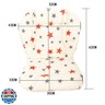 Twoworld Baby High Chair Seat Cushion Liner Mat Pad Cover Breathable（Star）