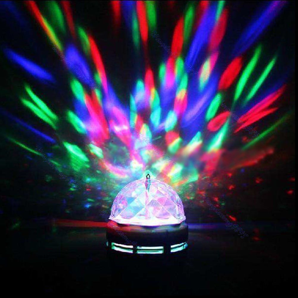 Led color rotating lamp