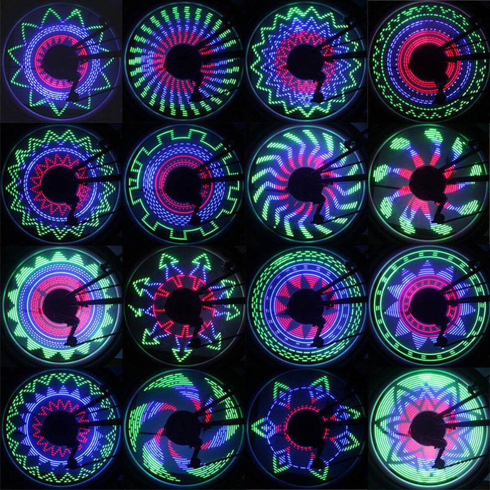32 LED Flashing Colorful Bicycle Cycling Wheel Spoke Signal Light For Bike Tool