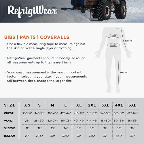 RefrigiWear Men's ChillBreaker Insulated Coveralls with Soft Fleece Lined Collar