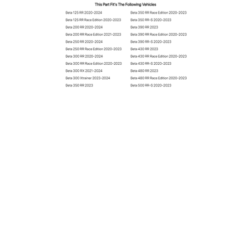 Stegz Standard Steg Pegz For BETA 200 RR 2020-2024