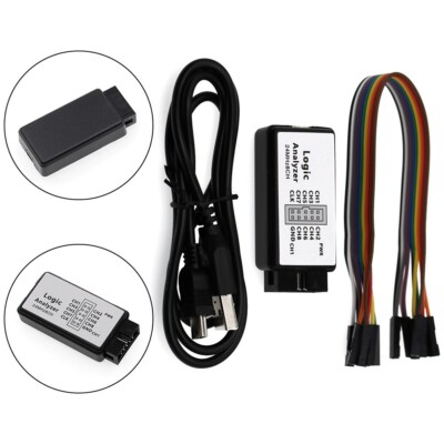 Compact USB Logic Analyzer 8Channel 24M Sampling for Waveform Analysis