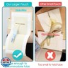[2 Pack] Feeding Tube Belt, PEG Tube Holder G-Tube Protective Belt Breathable Beige with Slit for G Tube J Tube PEG Tube Supplies, No More Taping The Tube