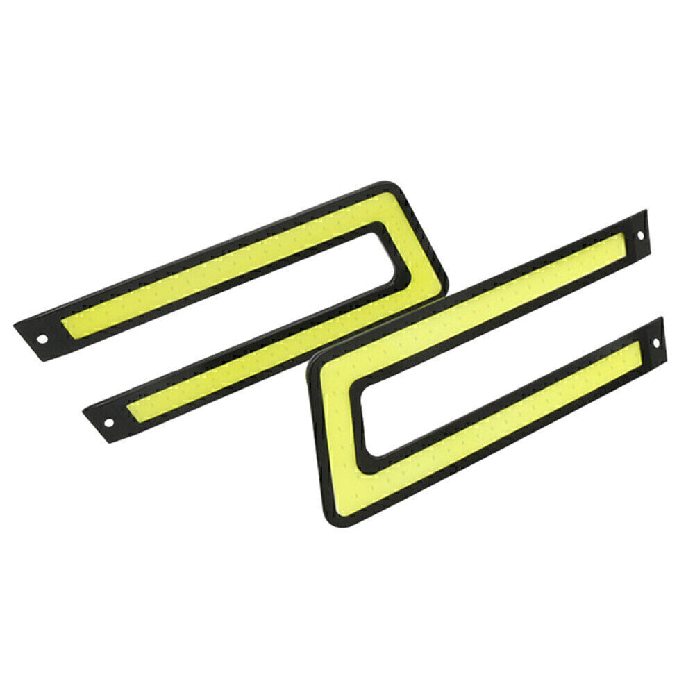 Fit Universal Car White COB DRL LED Daytime Running Light Driving Fog Lamp USA