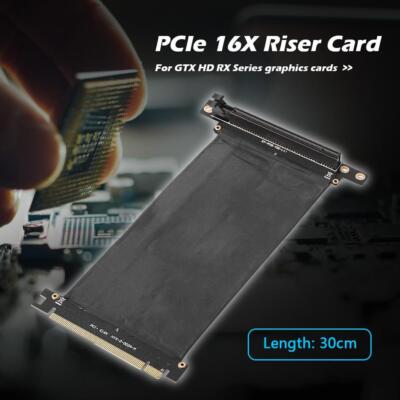 PCIe PCI Express 3.0 16X to 16X Extension Cable 180 Degree Flexible Riser Card