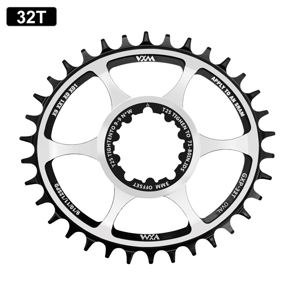 Bicycle Oval Narrow Wide Chainring 32T-36T Single Chainring Crankset 3MM Offset