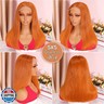 Ailwelia Wear and Go Glueless Bob Wig Human Hair 200% Density 5x5 HD Lace Closure Wigs For Black Women Glueless 5x5 Closure Wigs Human Hair Pre Plucked Bob Ginger Color 16 Inch
