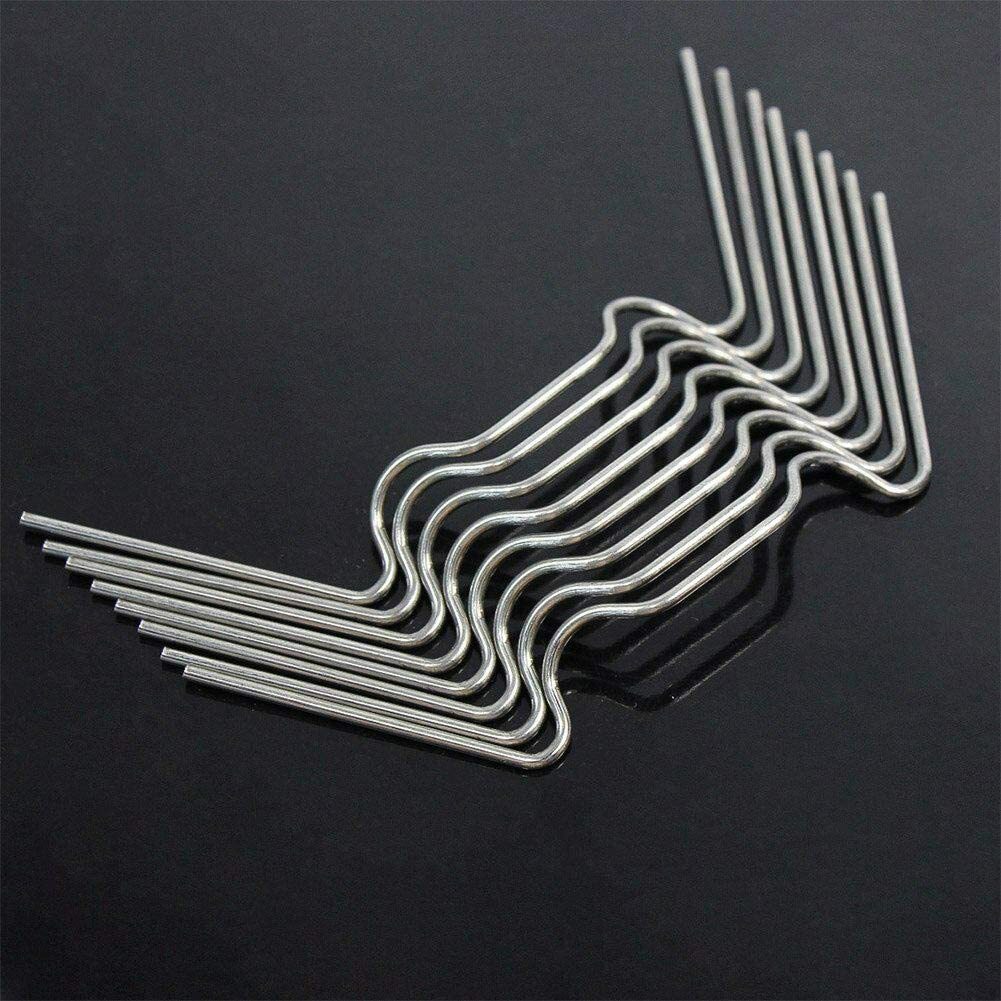 100pcs "W" Wire Clips Greenhouse Glazing Clips Stainless Steel Glass