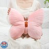 Labauxite Butterfly Shaped Throw Pillow, Soft Butterfly Stuffed Seat Cushion Pad, Plush Pillow Velvet Decorative Animal Pillow for Couch Living Room Bed (Pink)