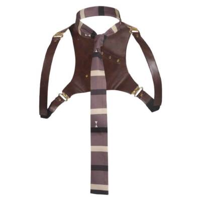 Loki Cosplay Back Strap Necktie Halloween Carnival Costume Accessories