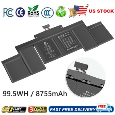 Replacement A1618 Battery for Apple MacBook Pro 15  Retina A1398 Mid 2015 99.5Wh