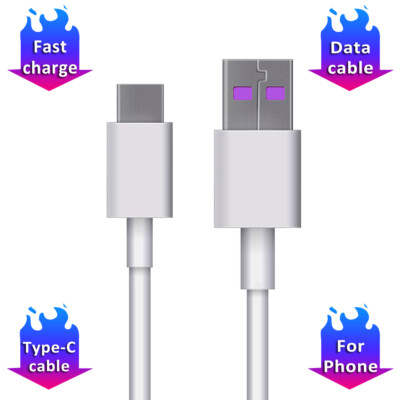 USB C To Type C Fast Charging 5A Cable 1m Mobile Phone Data Cord Samsung Xiaomi
