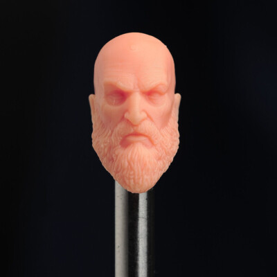 1/18 Ghost of Sparta Kratos Head Sculpt Carved Fit 3.75in Male Action Figure Toy