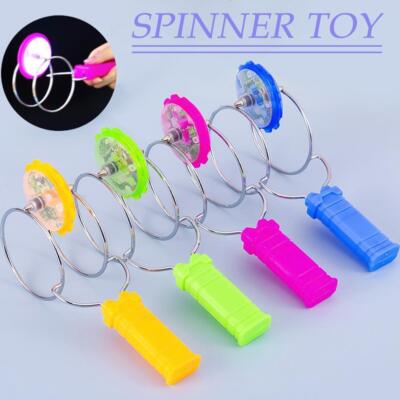 LED Light Magnetic Gyro Wheel Hand Spinner Magic Spin Toy2024