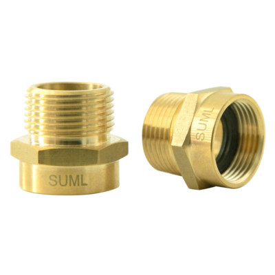3/4  G Thread (BSP) Female to 3/4  NPT Male Connector, Brass BSP to NPT Adapter