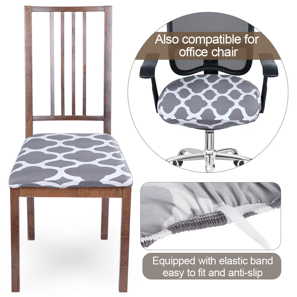 Stretch Dining Chair Seat Cover Seat Cushion Slipcover Protection Home