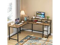 NEW Computer Desk L-Shaped Home Office DesK Workstation Corner Study Desk