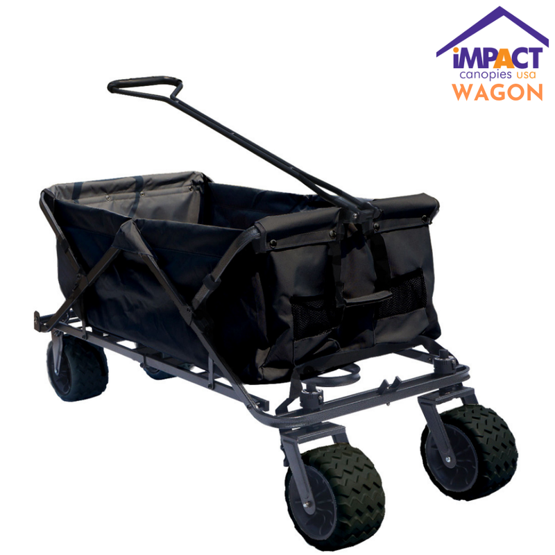 Collapsible Folding Outdoor Utility Wagon Garden Cart Shopping Trolley Buggy