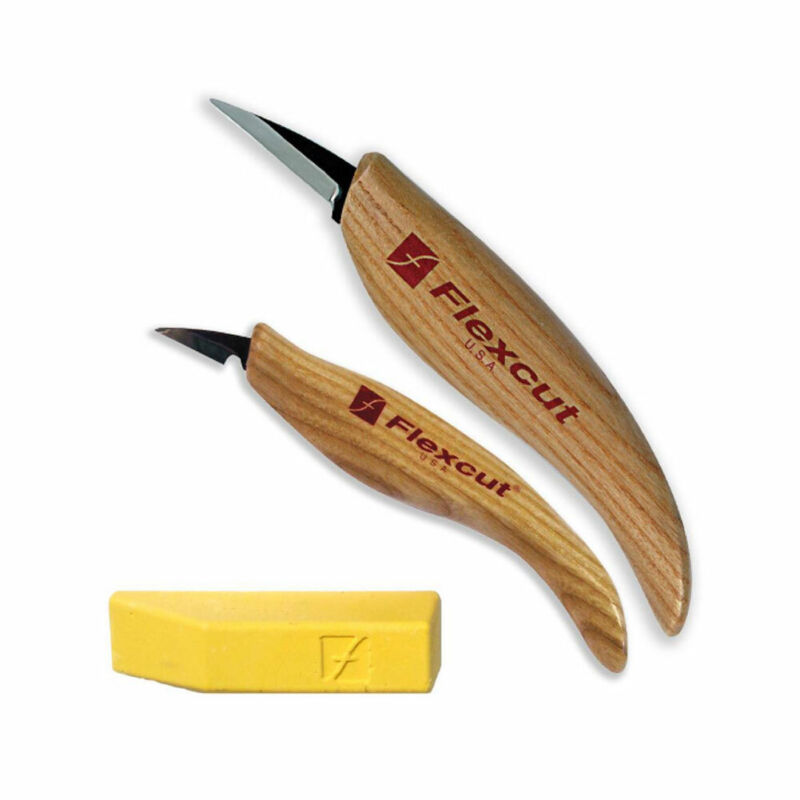 Flexcut Kn300 Whittler'S Kit 2-Piece High-Quality Flexible Woodcarving Knife Set