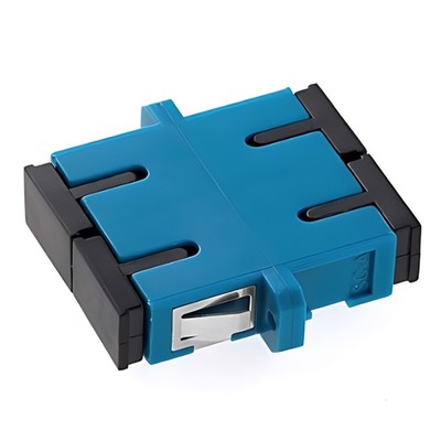 SC-SC UPC Duplex Single Mode Fiber Optic Adapter Coupler For Optical Cable Blue
