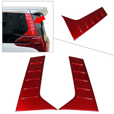 C-Pillar Mirror Plate Molding Cover Trims Red For Toyota Alphard 2016-2019 2017