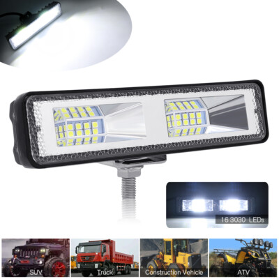 White LED Work Light Motorcycle Car Truck offRoad DRL Driving Spot Lamp SUV UTV