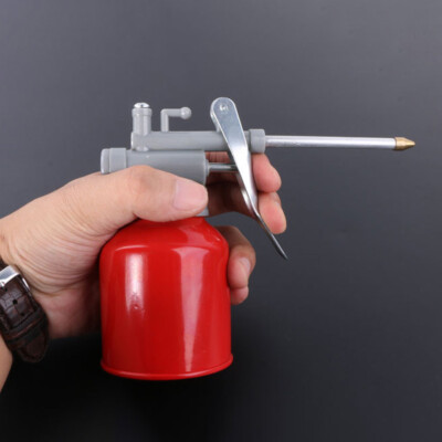 250ml Oil Can High Pressure Hand Pump Oiler Lubrication Metal Gun For Lubricants