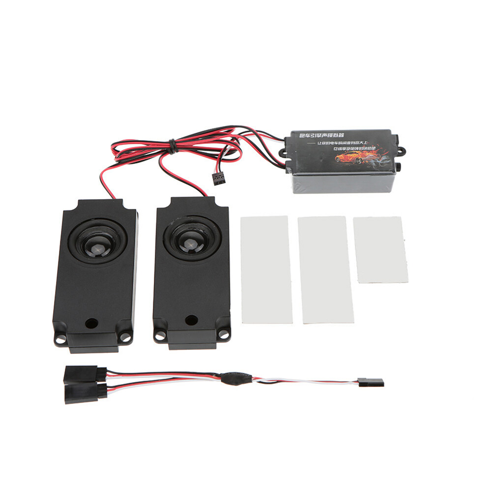 Engine Sound Simulated Module Set Simulator With Speaker For 1/10 Vehicle
