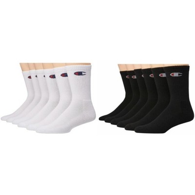 

Набор из 6 мужских носков Champion Athletic Crew C Logo Performance Sport, размеры 6–12