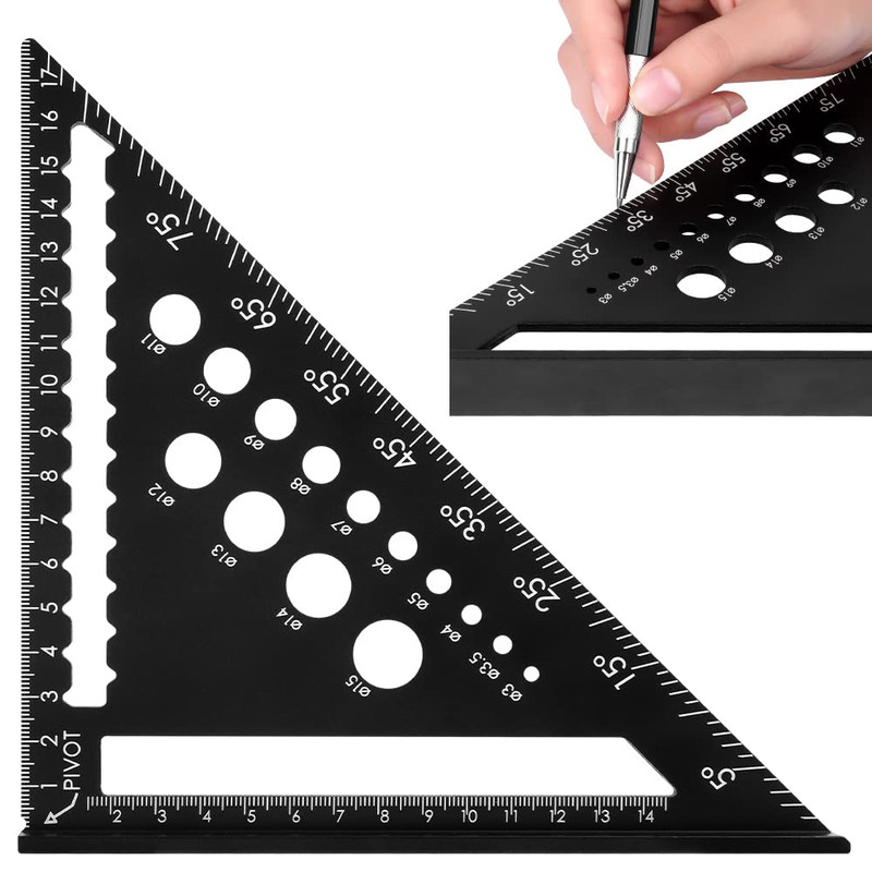Zimmermannswinkel 180 Mm Winkelmesser 45 90 Grad Aluminiumwinkel