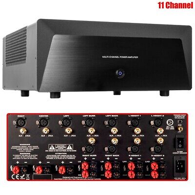 1400W 11 Channel Power Amplifier Stereo Audio Home Theater DJ Disco Party PA Amp