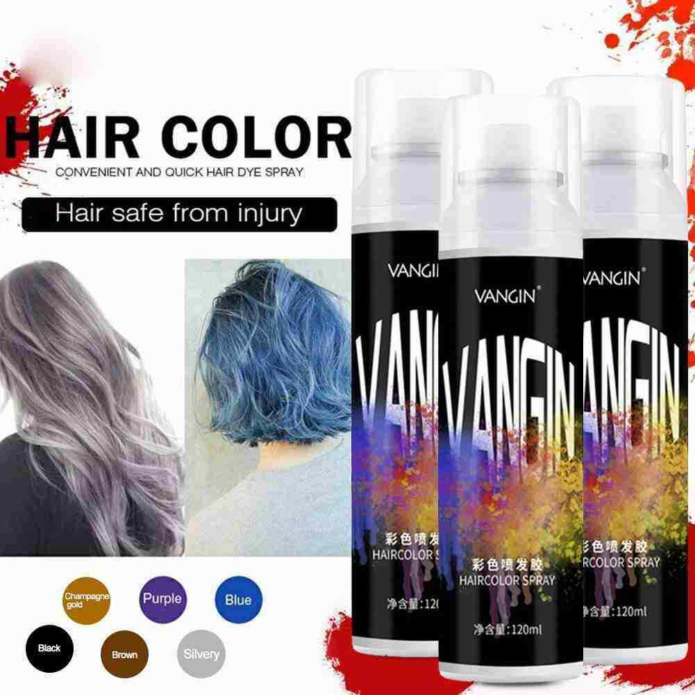 Disposable Hair Quick Spray Waterproof    Hair Dye   120ml